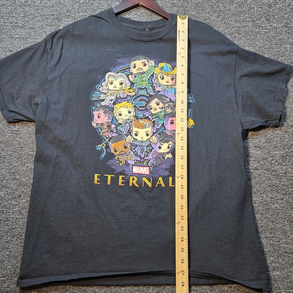 Funko Marvel Eternals Graphic Tee Mens XL Black Short Sleeve Cotton Movie‎ Promo - Picture 4 of 7